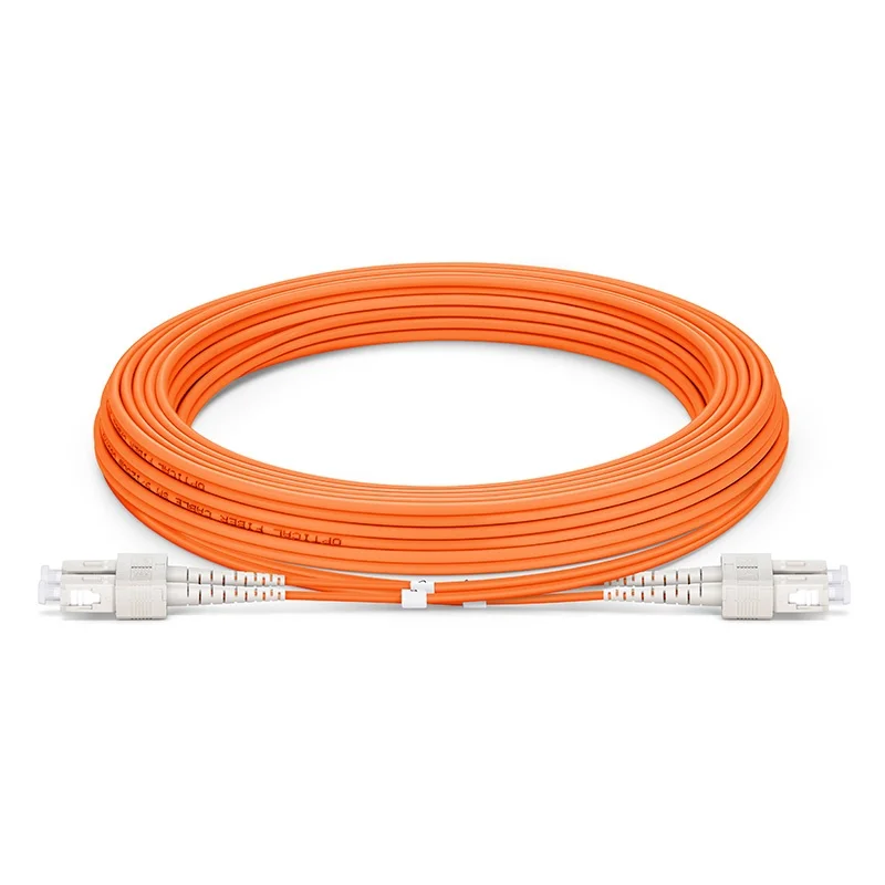 Fiber Optic Patch Cord SC UPC to SC UPC Duplex OM1 Multimode PVC (OFNR) 2.0mm Fiber Optic Patch Cable
