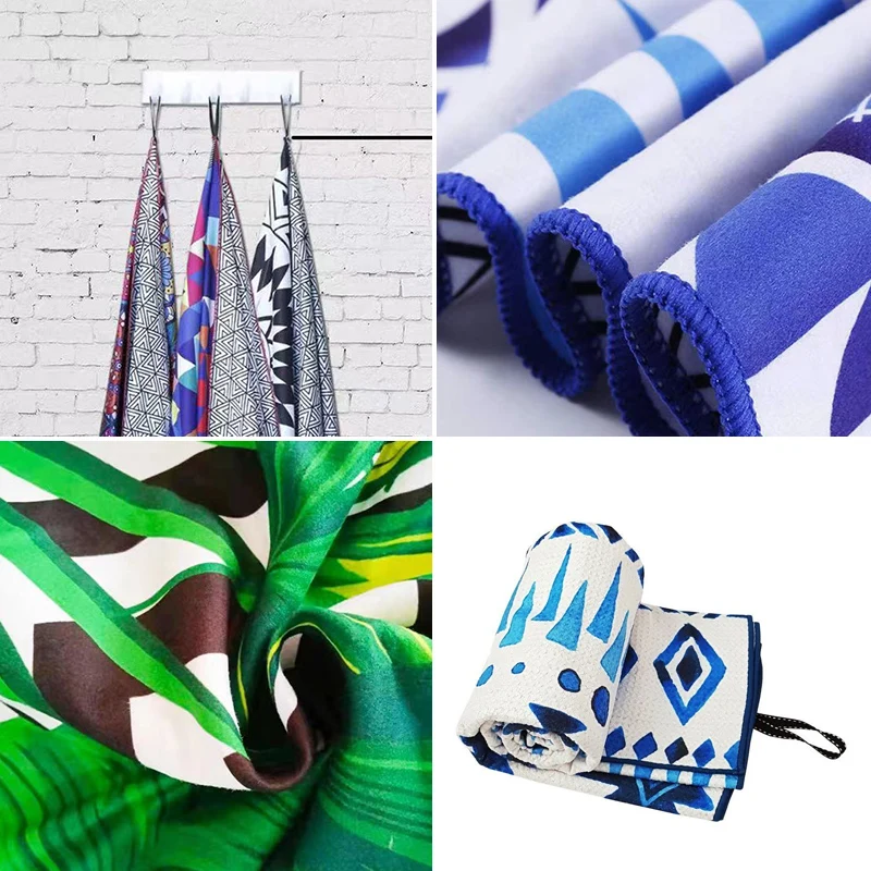 Factory Direct Sales cotton customized design brand name reactive printing beach towel