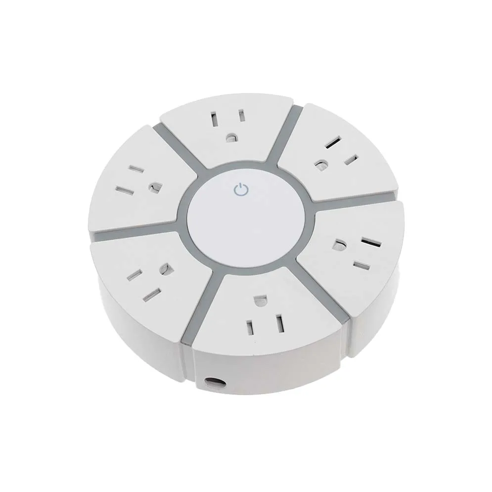 
2021 hot sale american standward 6 US type B outlets floor outlet computer electric 360 extension lead socket 