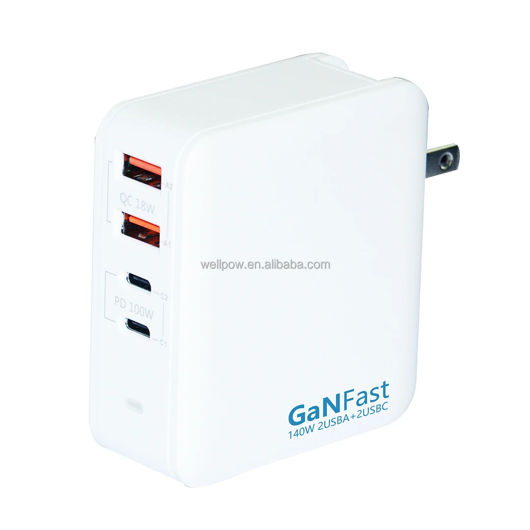 140W Multiport Gan charger  PD charger for Macbook pro  Laptop Ipad  Tablet mobile phones iphones