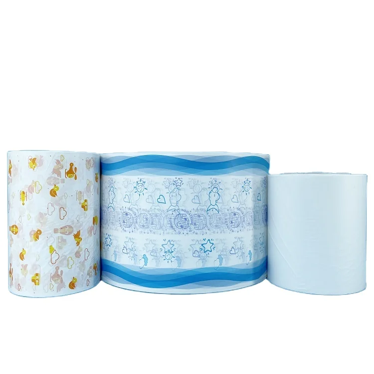 Hygiene  Breathable Printing Pe film Hygiene product backsheet material PE Polyethylene Film Sanitary Napkin  Wrap Film