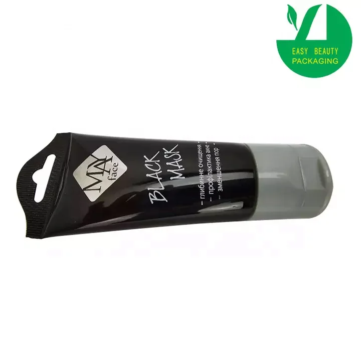 Cosmetic Soft Tube plastic Lotion Containers with hanging hole D35mm acrylic paint tube packaging