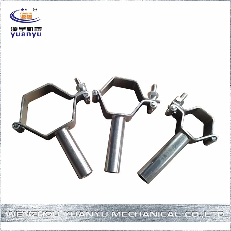 Chinese manufacturer sanitary factory price 304  hexagonal hex  pipe clamp pipe holder pipe support clip