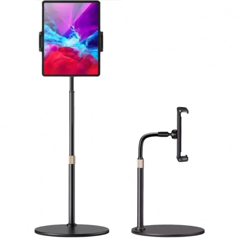 Universal aluminum foldable adjustable flexible desk tablet holder stand phone for ipad holder for bed