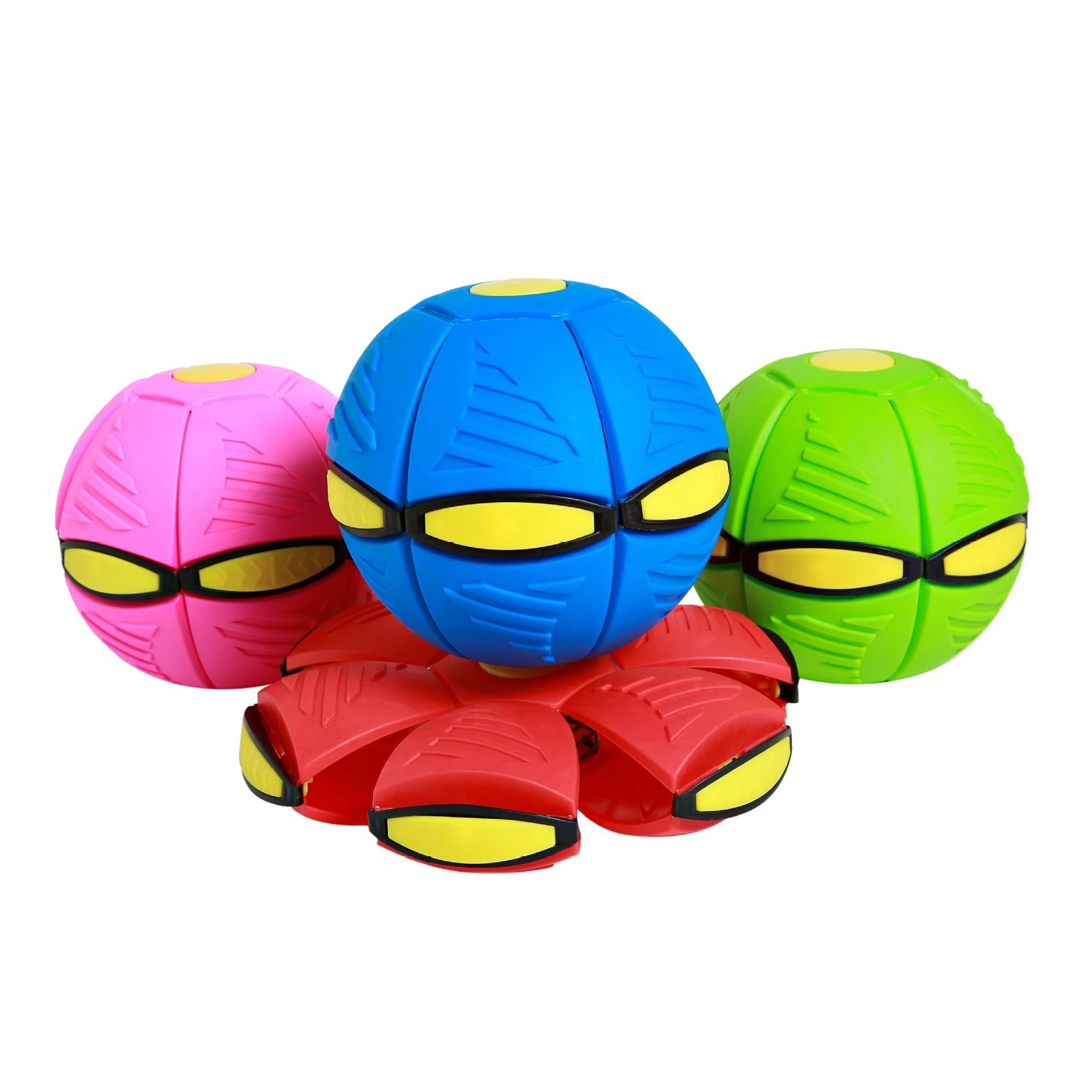 JOYSING Outdoor Interactive Flying Disc Ball Toys for Dogs and Cats with Automatic Rebound and Light Up Dog UFO Ball Toys