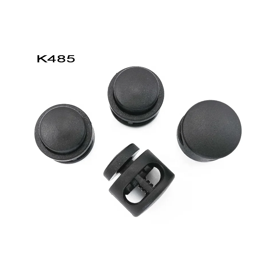 Upgraded Plastic Double Hole Cord Lock,Draw String Clip with Spring Toggle Stoppers Buttons for Drawstrings Cord Locks For Shoe