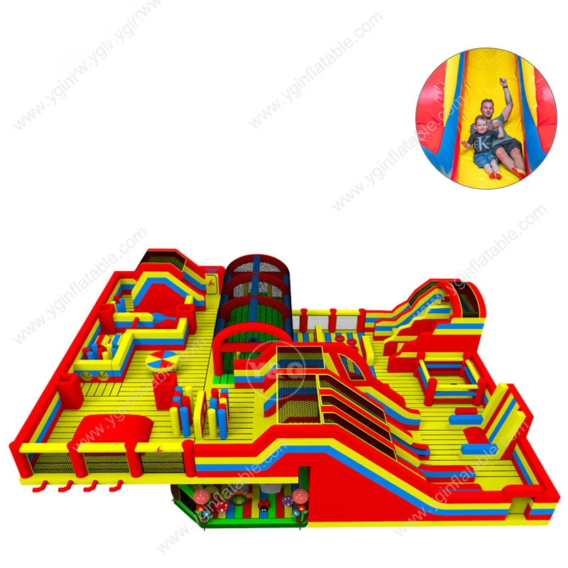Y&G OEM inflables Amusement theme Park Durable and non deformable big inflatable park inflatable sports theme park