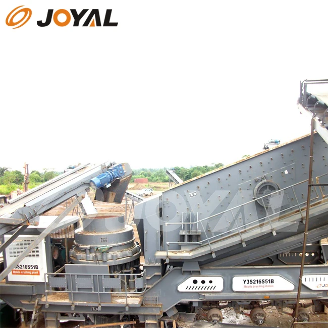 JOYAL Cone mobile crushing station spot How much does a truck-mounted mobile crusher cost?