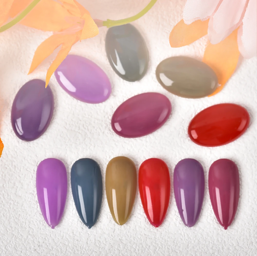 Free Sample 2 In 1 Base Coat Professional Long Lasting Autumn Color Base Coat UV Gel Polish 60 Colour Base Coat