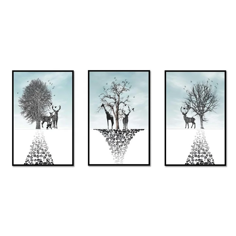 Dropship Provided Canvas Painting Board Tree Wall Art