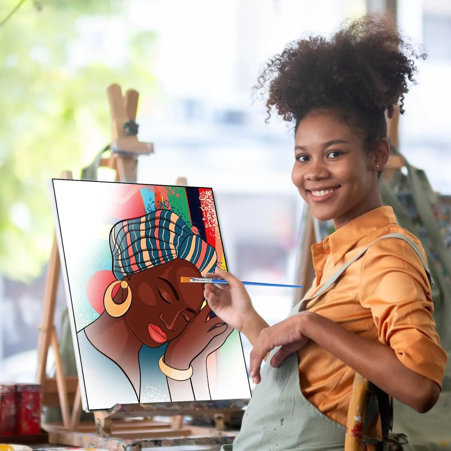 Pre Drawn Framed Paint And Sip Kit Pre Drawn For Painting For Adults Stretched Canvases Painting Paint Party Kits