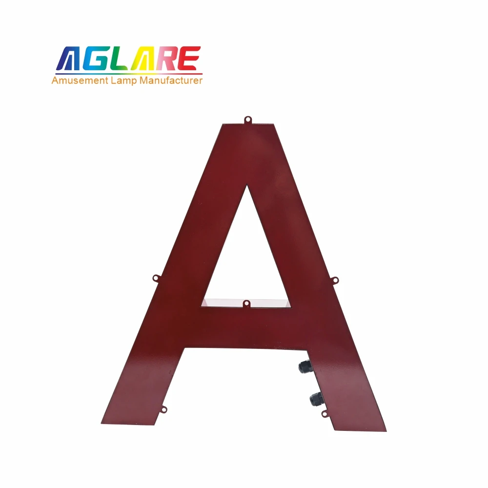 Customized Business Logo LED Illuminated Sign Wall Metal Lettering Decorative Light Signs