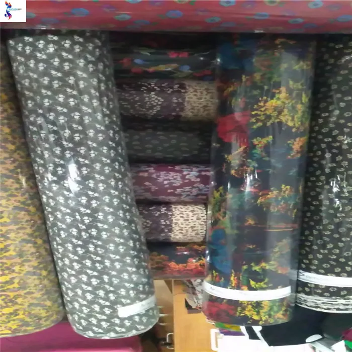 wholesale  high quality hot selling  linen cotton print stock fabric