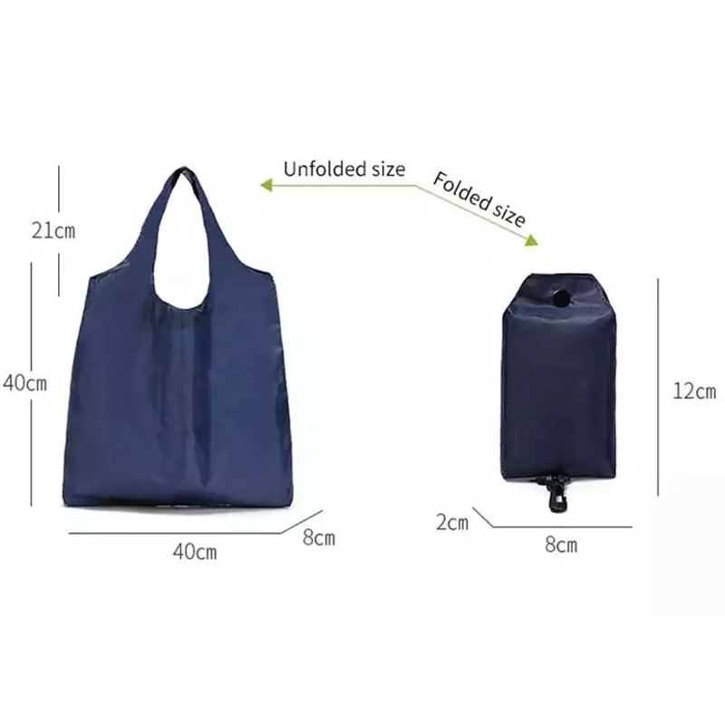 Factory Custom Eco Bag Nylon  Shopping Bag Recycled Polyester Foldable Grocery Shopping Bag With Pouch