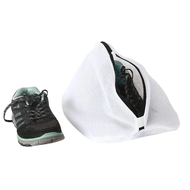 Custom Shoe Washing Bag Mesh Shoe Laundry Bags With Zip Closure For Sneakers, Running Shoes, Socks, Bras