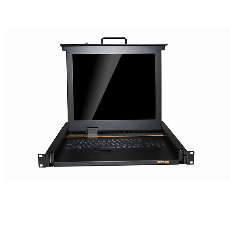 CAT5 ip base kvm console remote control managed switch 17 inch 8port RJ45 over ip kvm switch