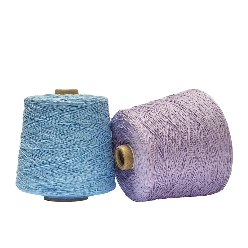 100% BCI cotton yarn fancy knot yarn slub tape yarn for hand knitting sweater