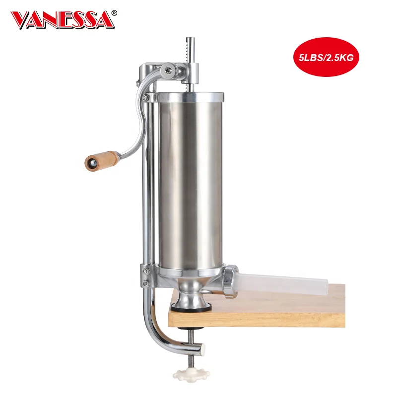 5 LBS  Manual Home Use Sausage Maker  Sausage Stuffer Sausage Filling Machine