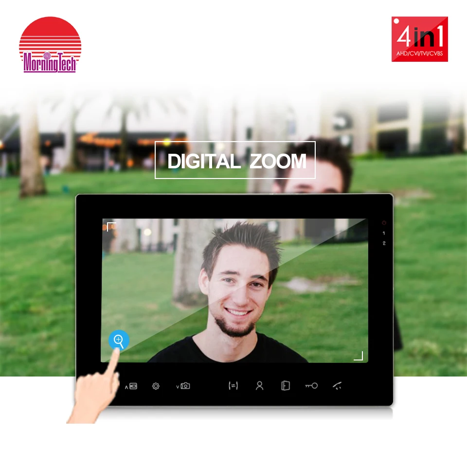 commax video door phone 7inch color AHD door bell with cmos 1.3MP camera