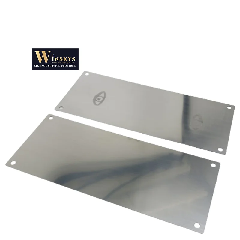 Winskys Laser Engraving Plate Pad Printing Thin Steel Cliches/Aluminum Plate For Pad Printer