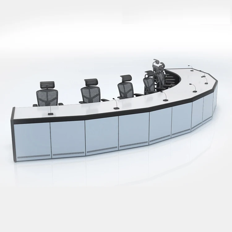Modern Steel Conference Room Broadcast Console Table Factory Wholesale Commercial Furniture for Meeting Office Workstation