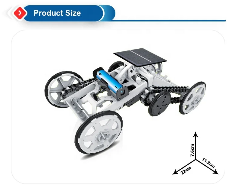 4WD модернизированная Сборка diy stem альпинизм игрушечный автомобиль на солнечной батарее для детей