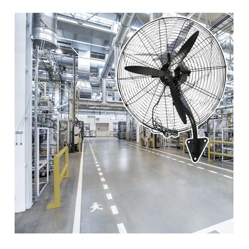Industrial wall fan wide angle air supply adjustable speed fan cooling fan