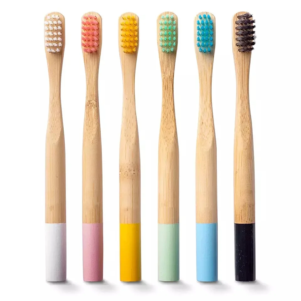 Hot Selling Round BPA Free Tooth Brush Bamboo Toothbrush for kids