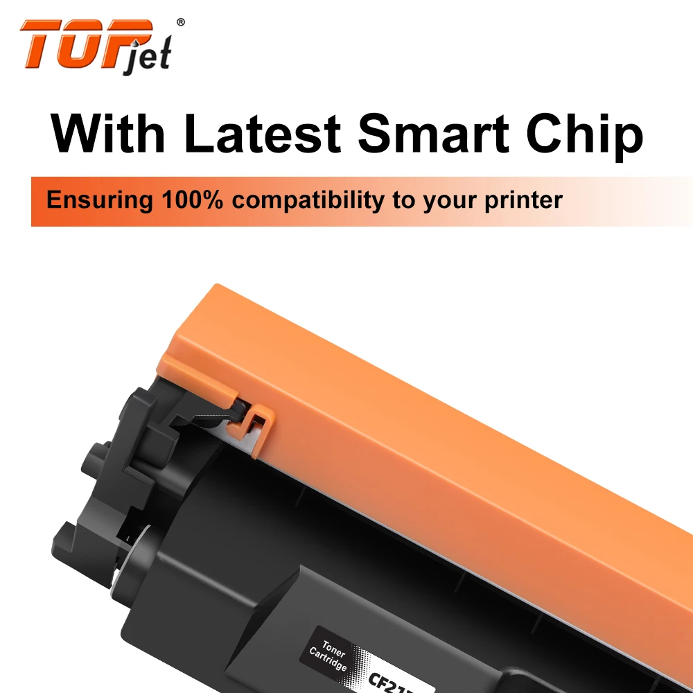 Topjet 17X 217 217X CF217X черный лазерный тонер-картридж с чипом совместим для принтера HP LaserJet Pro MFP M130fn M102w