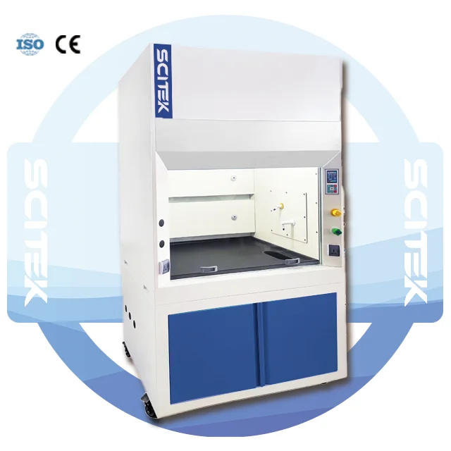 SCITEK Ducted Fume Hood Adjustable 0.3~0.8 m/s laboratory Fume Hood with UV lamp for sterilization