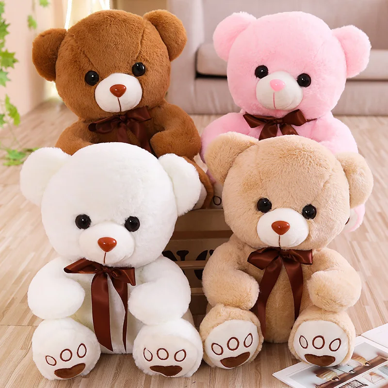Wholesale Empty Stuffed Animals White Brown Pink Without Filling Teddy Bear Soft Toys Plush Skin
