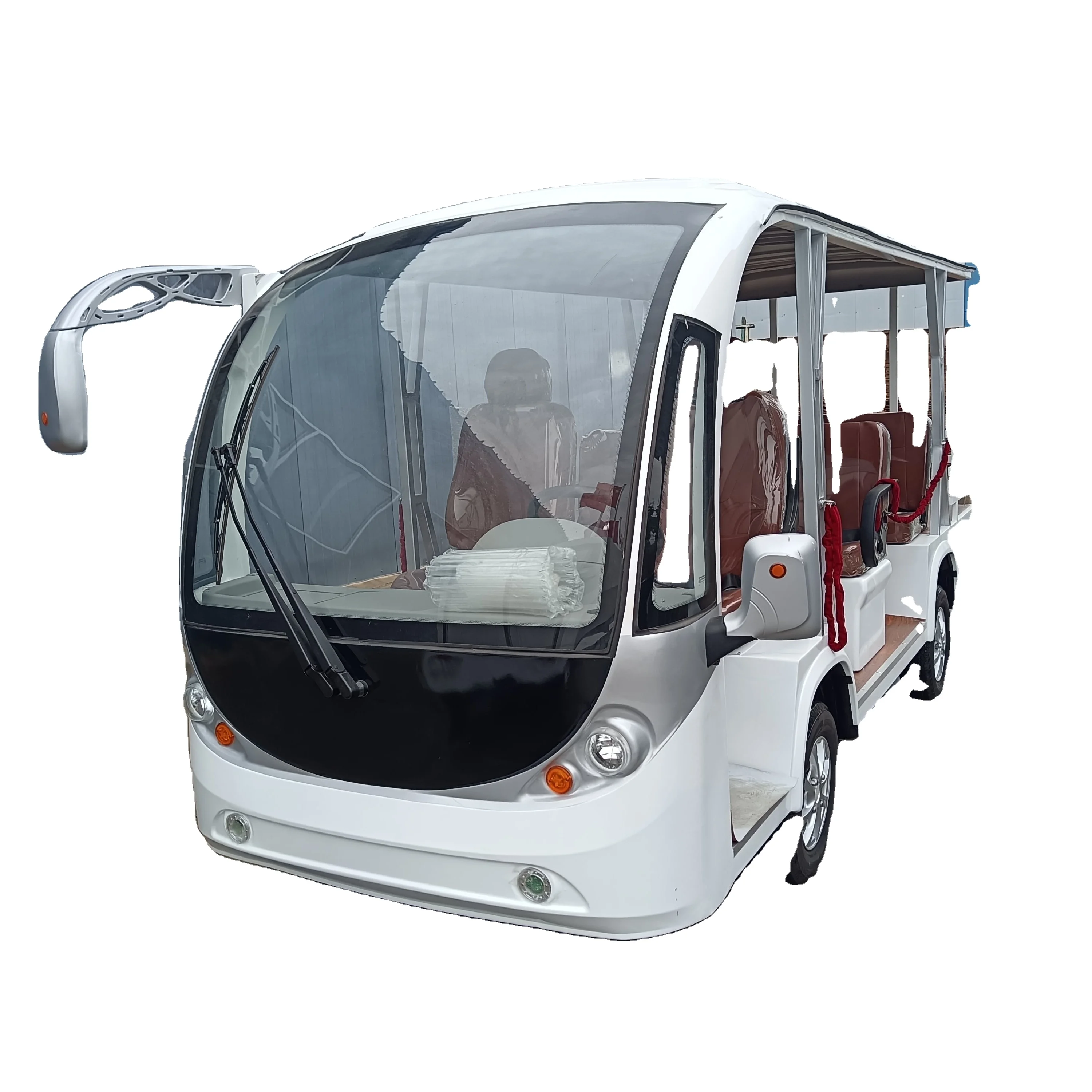 Tricycles Eco Friendly Best Price Sightseeing Bus 23 Seats Electric Shuttle Car Bus Trolley Bus For Sale