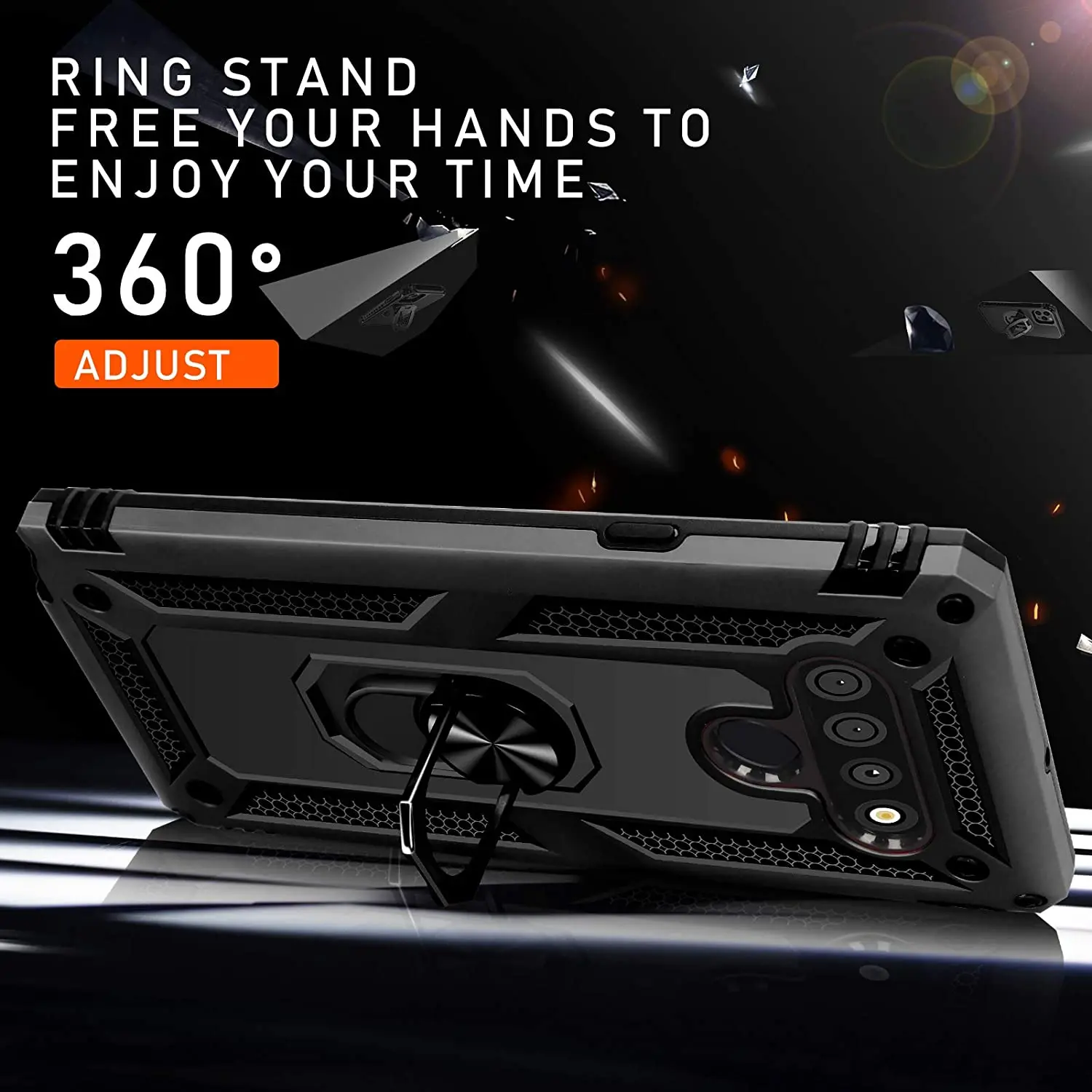 Amazon Hot Sale Magnetic Car Holder Ring Phone Cases Shockproof Cover Compatible with  LG Stylo 6 Smartphone