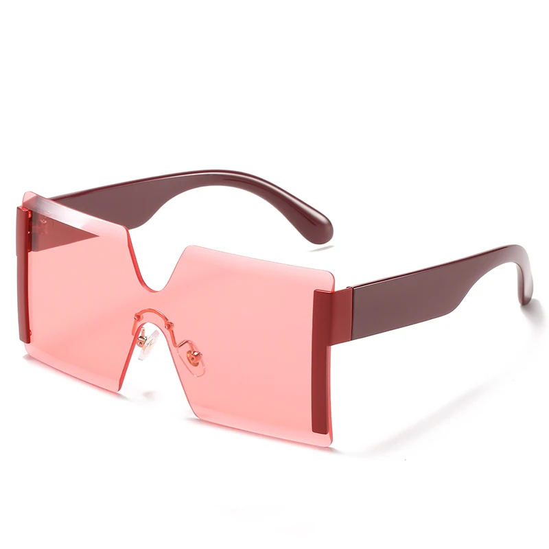 Wholesale trendy luxury square custom vintage oversized fashion shades sunglasses