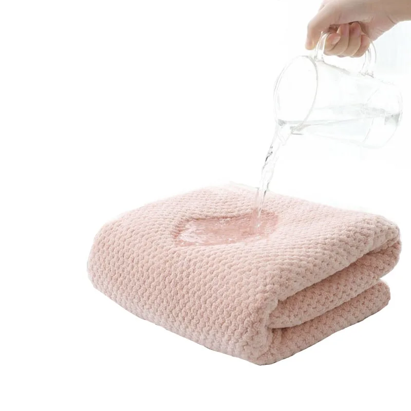 Factory Wholesale Luxury Bath Towels Custom High Quality Coral Velvet and Microfiber Solid Color for Adults and Hotels