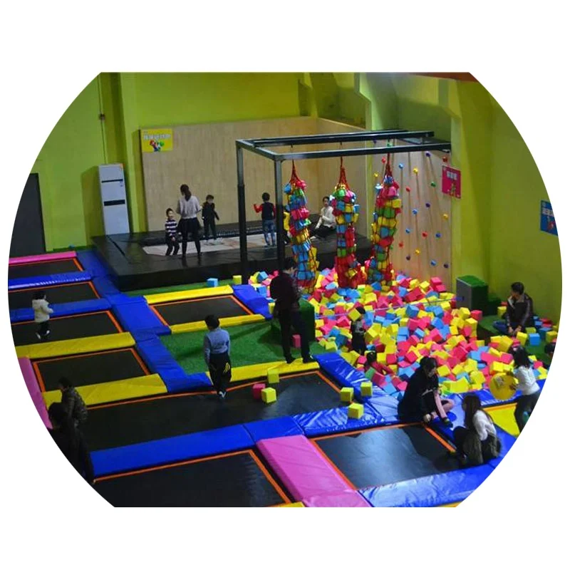 Professional Customized Colorful Customized trampoline park indoor Playground for Kids and Adults for Sale