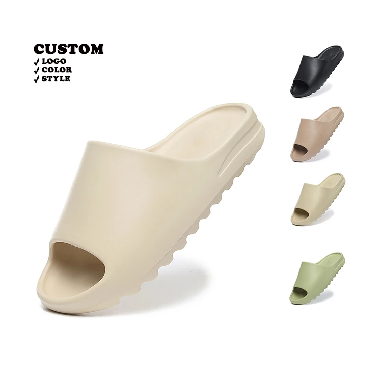 2022 summer new fashion custom ma Logo Unisex Designer Women Men Sandals Slippers Mens Platform Yeezi Slippers Graffiti Slippers