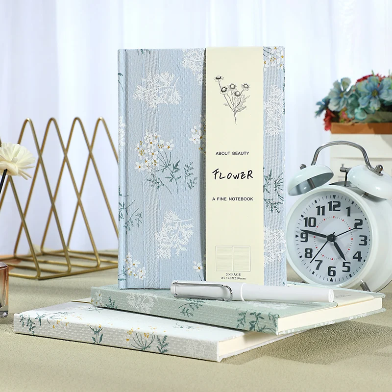 HongShun linen journal custom hardcover custom notebooks a5 wholesale