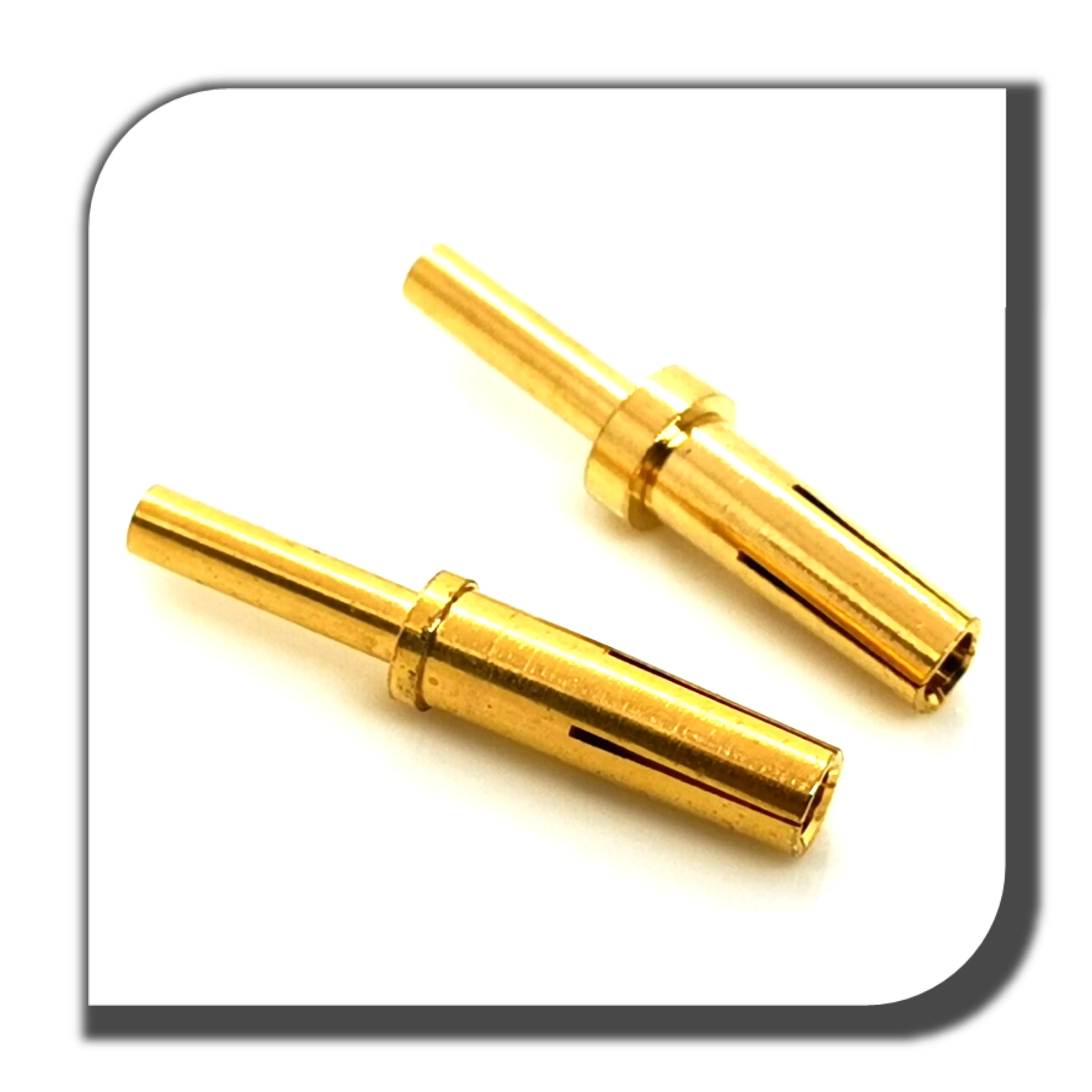Connector N Type Male Crimp Nickel Plating Gold Captive Pin