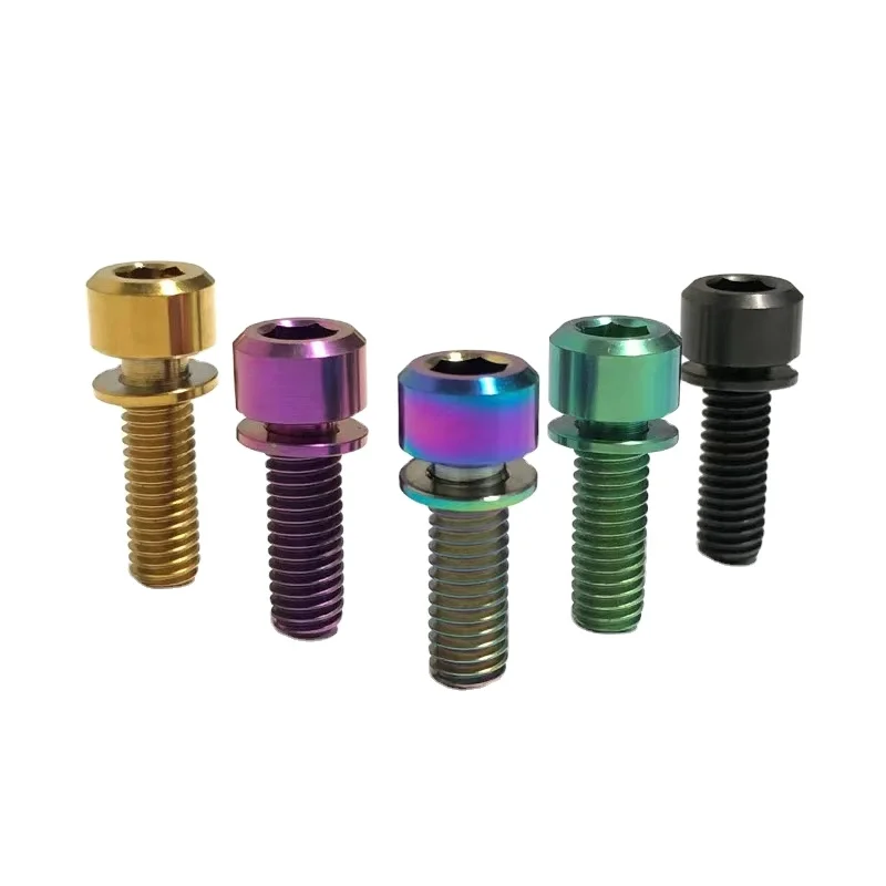 Cnc Machining Titanium Alloy Disc Bolt Triumph Front Disc Brake Rotor Bolt M8 X20 /25Mm T40 Gr5 Titanium Torx For Motorcycle