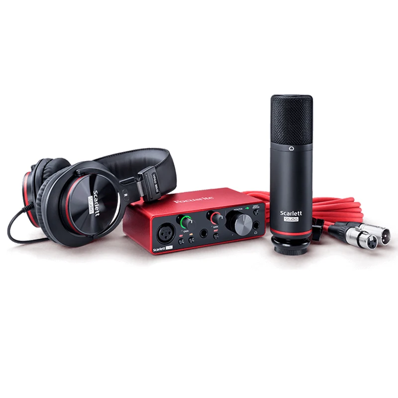 scarlett solo studio pack 3rd gen usb sound card studio recording audio interface for sale sample