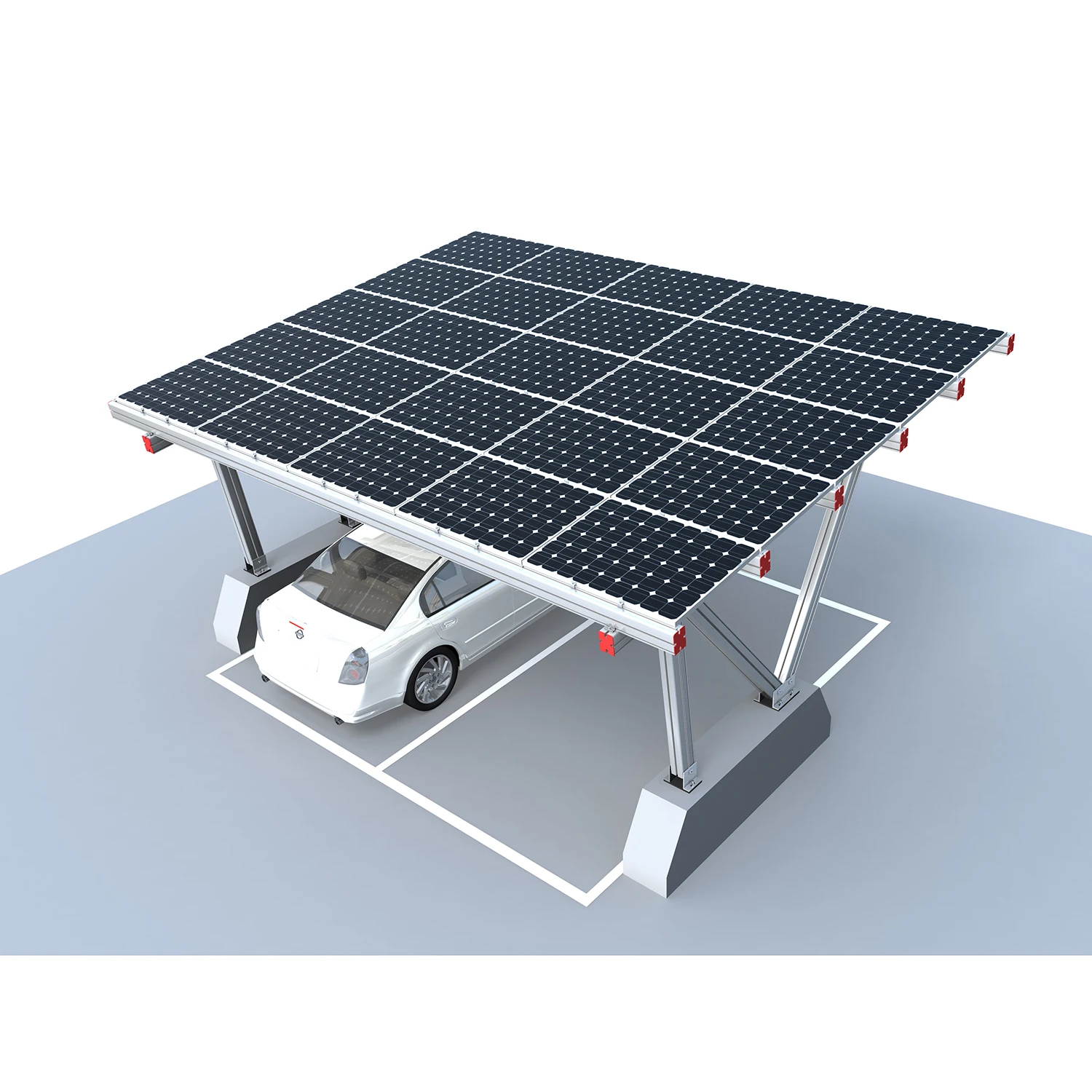 Roof Panels Charging Pile Power Generation Solar Car Parking Shed