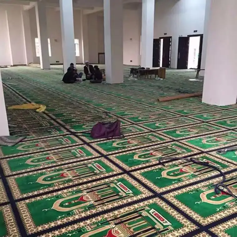 High Quality And Super Soft Mosque Prayer Hand Tufted Mosque Carpets Muslim Carpet