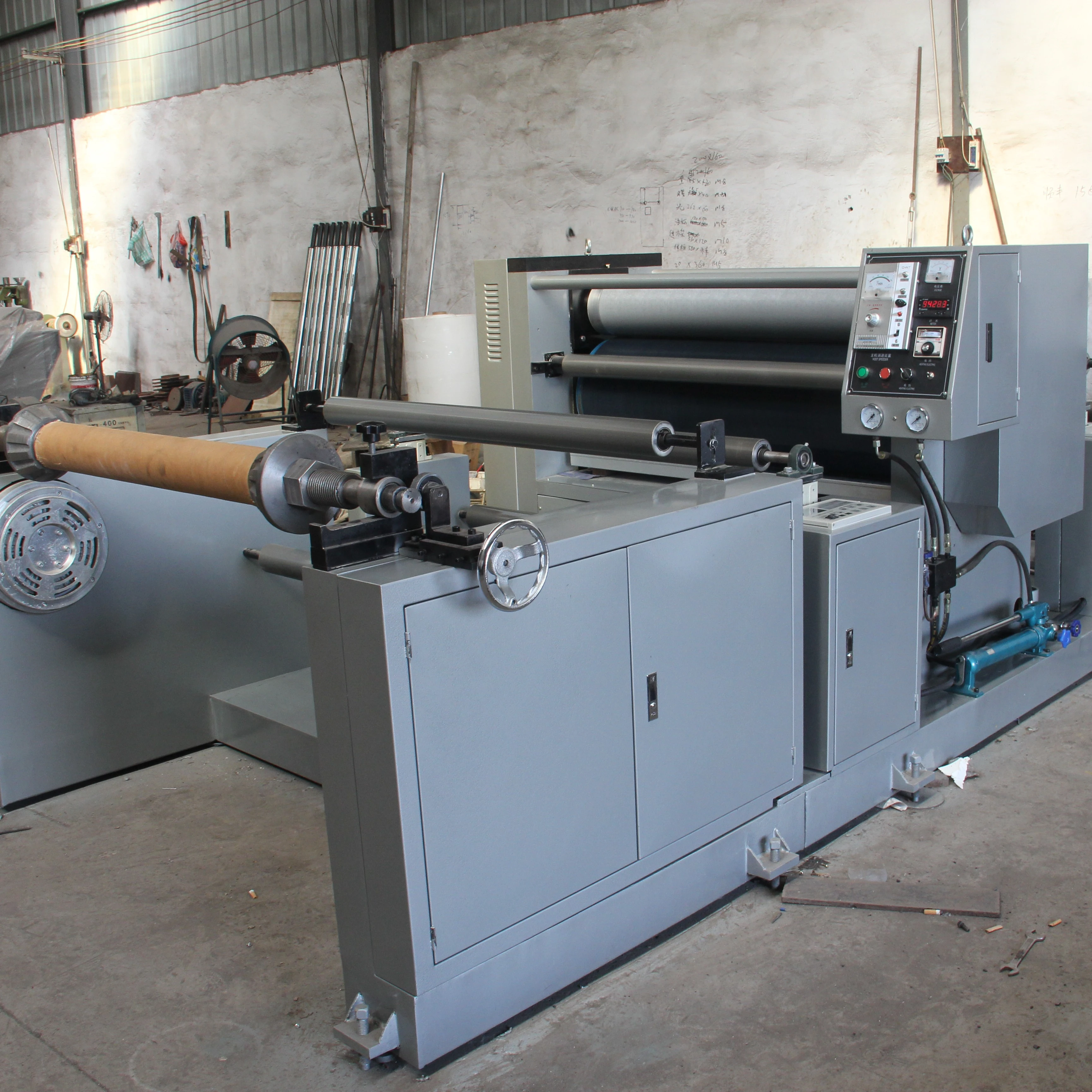 Abmac Lamineer Automatic Thermal Bopp Film Book Paper Sheets Laminating In-line Embossing Machine