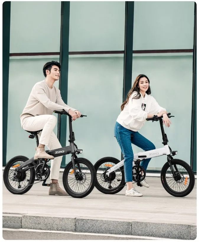 CE Xiaomi HIMO Z20 20Inch Folding Mini Size 36V250W 10Ah Lithium 25KM/h  Mileage 80KM LCD Pedal Assist  Electric Bicycle Bike