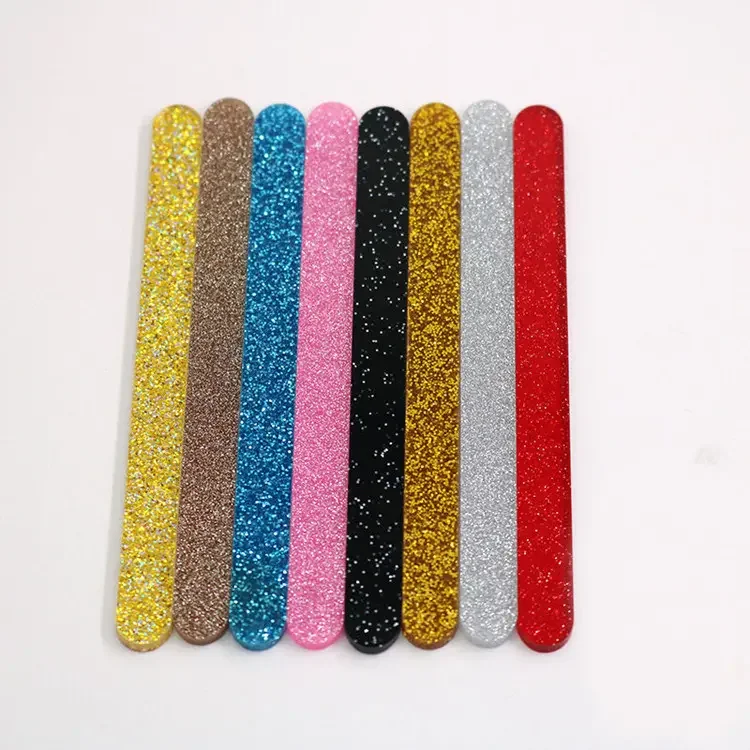 Durable Acrylic Ice Cream Sticks Custom Acrylic Cakesicle Sticks Glitter Acrylic Popsicle Sticks