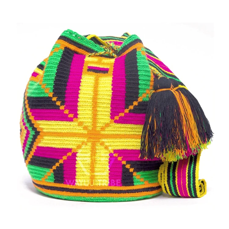 Модные дизайнерские женские сумки через плечо Wayuu Mochila в стиле бохо