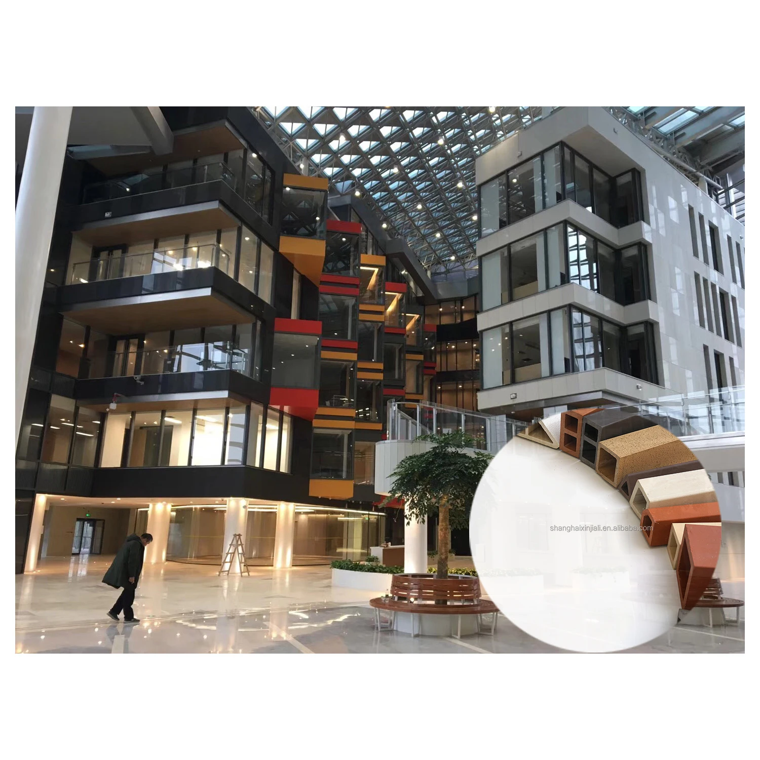 customized curtain wall system terracotta facade panel terracotta panel