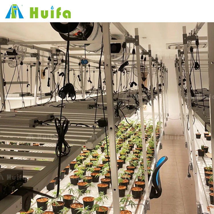 Multi Level Vertical Farming Planting Rack Indoor Plant Mobile Grow Rack Cultivation Tables