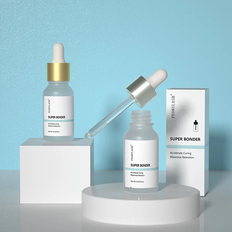 Super Bonder Top Clear Fast Drying Custom Private Label Accelerator Eyelash Extensions Lash Super Bonder Eyelash Glue